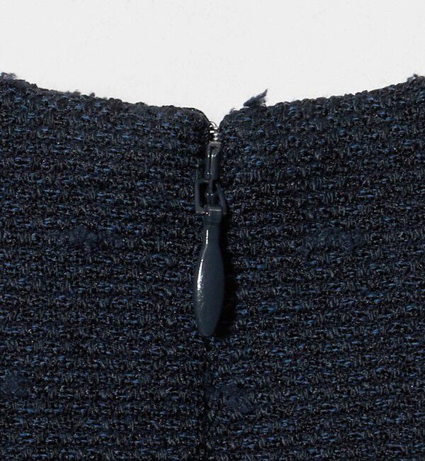 UNITED ARROWS「ツイードライク バック フレア ブラウス」|シャツ・ブラウス|