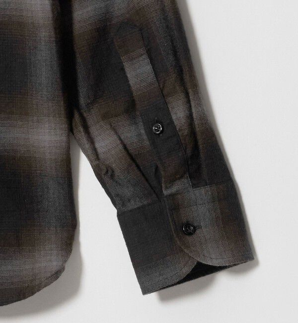 UNITED ARROWS「＜GUY ROVER＞オンブレチェック ワンピースカラー シャツ」|シャツ・ブラウス|