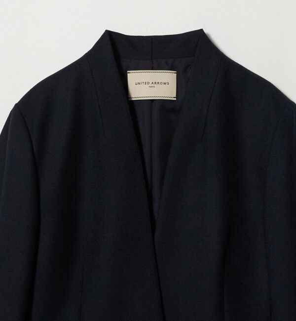 UNITED ARROWS「クラス ツイード ノーカラー ジャケット」|ノーカラージャケット|