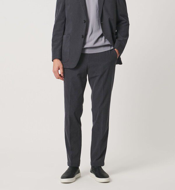 UNITED ARROWS「ライト コーデュロイ ノープリーツ パンツ UA COZY ウォッシャブル ヨコストレッチ」|スラックス|