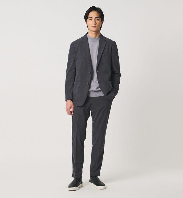 UNITED ARROWS「ライト コーデュロイ ノープリーツ パンツ UA COZY ウォッシャブル ヨコストレッチ」|スラックス|