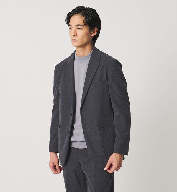 UNITED ARROWS「ライト コーデュロイ シングル 2ボタン テーラードジャケット UA COZY ウォッシャブル ヨコストレッチ」|テーラードジャケット|