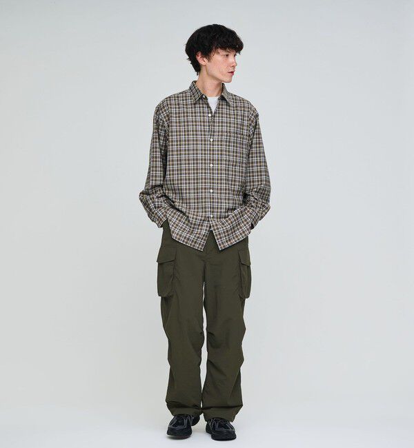 UNITED ARROWS green label relaxing「ウォッシャブル ビエラチェック ジャストルーズ 長袖 シャツ」|シャツ・ブラウス|