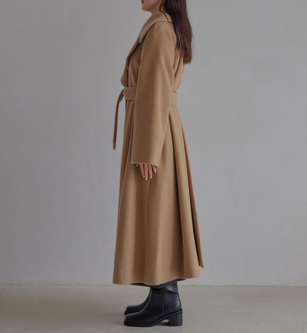 EMMEL REFINES「＜EMMEL REFINES＞EM ベルテッド フレア ロングコート」|その他|