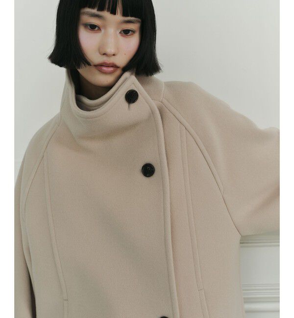 EMMEL REFINES「＜EMMEL REFINES＞EM スタンドネック ロングコート」|その他|BEIGE