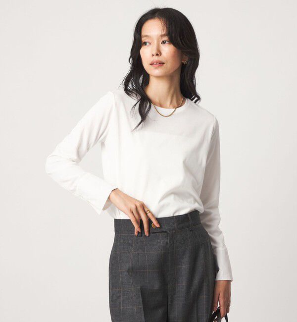 UNITED ARROWS green label relaxing「ドッキング カフス ロングスリーブ プルオーバー カットソー」|Tシャツ・カットソー|
