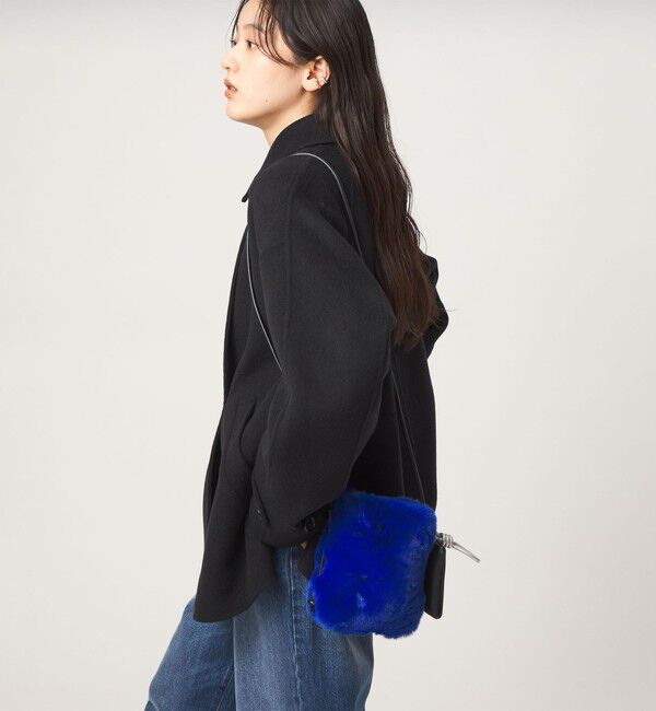UNITED ARROWS green label relaxing「ファーライク ポシェット」|ショルダー・メッセンジャー|