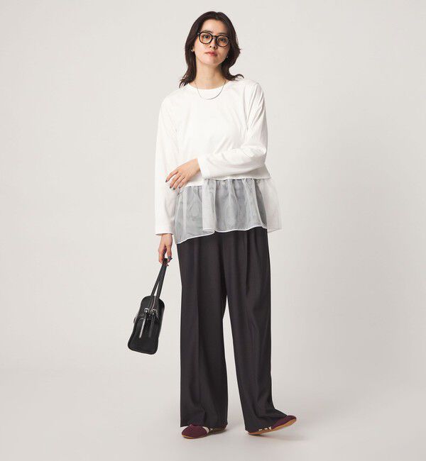 UNITED ARROWS green label relaxing「スソ チュール プルオーバー カットソー」|Tシャツ・カットソー|