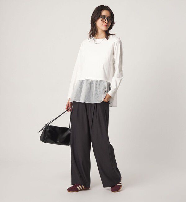 UNITED ARROWS green label relaxing「スソ チュール プルオーバー カットソー」|Tシャツ・カットソー|