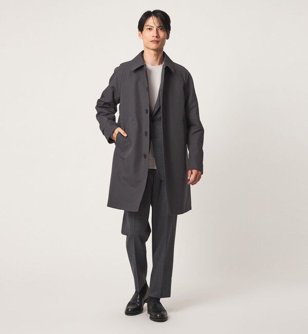 UNITED ARROWS green label relaxing「A+ ポリエステル ミノテック 2WAY バルカラー ステンカラーコート -撥水・防風・保温-」|ステンカラーコート|