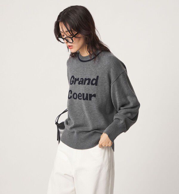 UNITED ARROWS green label relaxing「ロゴ ニット プルオーバー」|ニット・セーター|