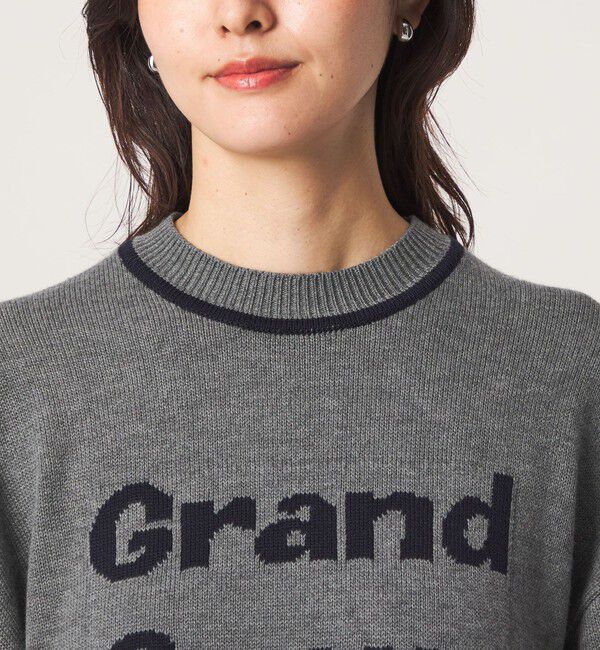 UNITED ARROWS green label relaxing「ロゴ ニット プルオーバー」|ニット・セーター|