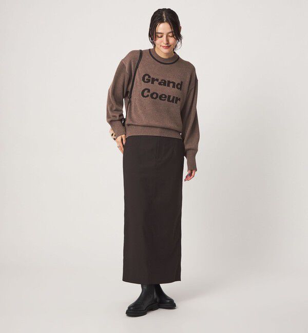 UNITED ARROWS green label relaxing「ロゴ ニット プルオーバー」|ニット・セーター|
