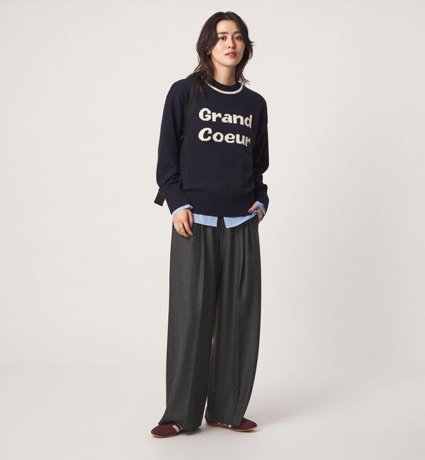 UNITED ARROWS green label relaxing「ロゴ ニット プルオーバー」|ニット・セーター|