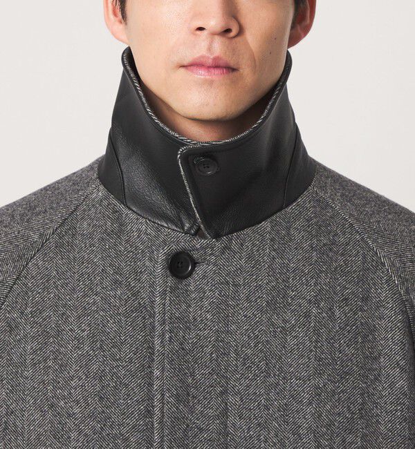 UNITED ARROWS green label relaxing「FINE BASIC ウール ツイード ステンカラー コート」|ステンカラーコート|