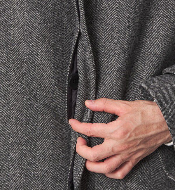 UNITED ARROWS green label relaxing「FINE BASIC ウール ツイード ステンカラー コート」|ステンカラーコート|