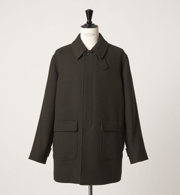 UNITED ARROWS green label relaxing「ウール ナイロン ショート バルカラーコート ステンカラーコート」|ステンカラーコート|