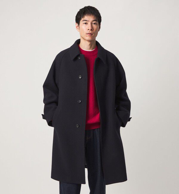 UNITED ARROWS green label relaxing「SENTDALE WOOL ステンカラーコート」|ステンカラーコート|NAVY