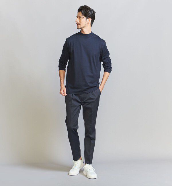 BEAUTY&YOUTH UNITED ARROWS「【WEB限定 WARDROBE SMART】クリア ガスコットン モックネック カットソー【抗菌・防臭】」|Tシャツ・カットソー|