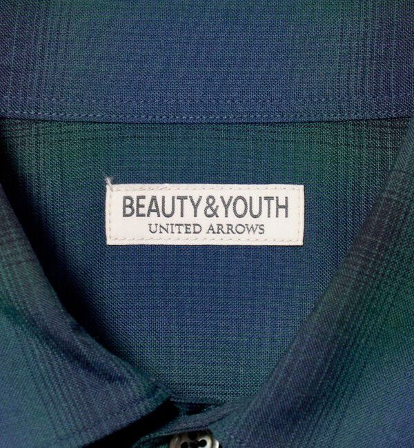 BEAUTY&YOUTH UNITED ARROWS「尾州 ウーステッド チェック レギュラー シャツ GRANDE TAPERD型 ウォッシャブル MADE IN JAPAN」|シャツ・ブラウス|