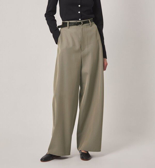 STEVEN ALAN「＜Steven Alan＞ツイル ワイド バレル パンツ」|スラックス|OLIVE
