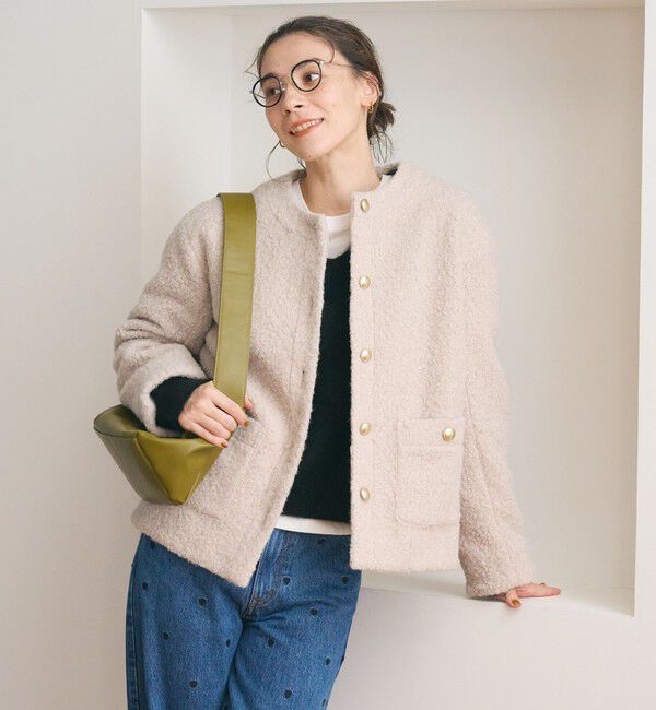 BEAUTY&YOUTH UNITED ARROWS「【WEB限定】ナッピング ノーカラージャケット」|ノーカラージャケット|