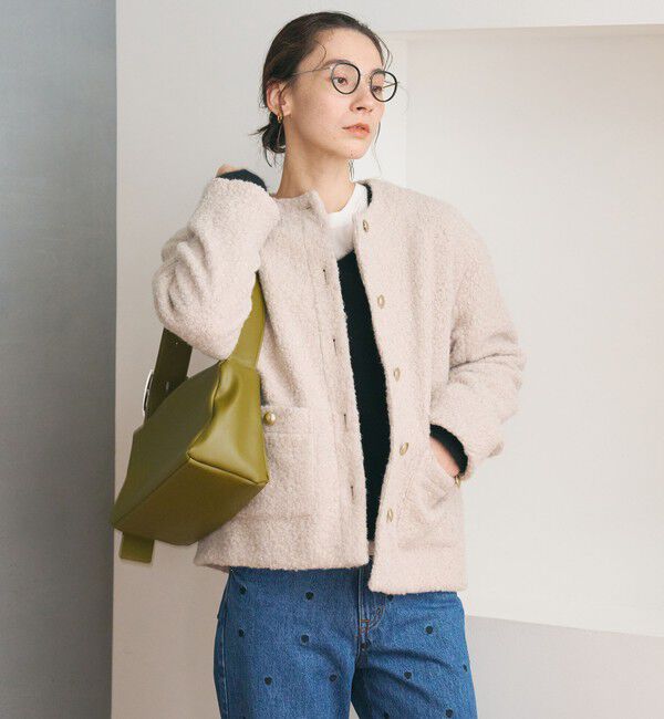BEAUTY&YOUTH UNITED ARROWS「【WEB限定】ナッピング ノーカラージャケット」|ノーカラージャケット|