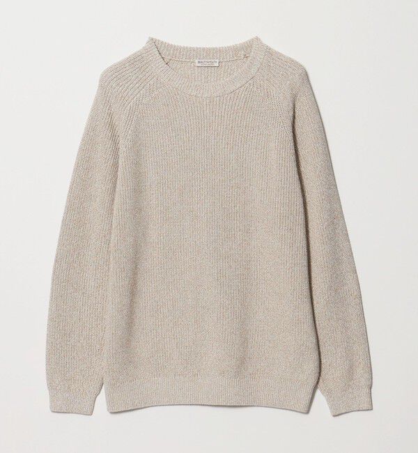 BEAUTY&YOUTH UNITED ARROWS「ユナイテッド コットン アゼ クルーネック ニット ウォッシャブル」|ニット・セーター|