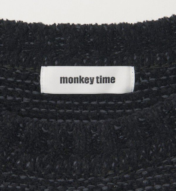 MONKEY TIME「フリンジ モール ワイド クルーネック」|ニット・セーター|