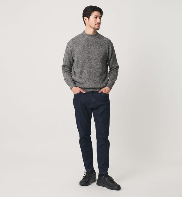 BEAUTY&YOUTH UNITED ARROWS「【WEB限定 WARDROBE SMART】マシーンウォッシャブル ウールミックス アゼ モックネック」|ニット・セーター|