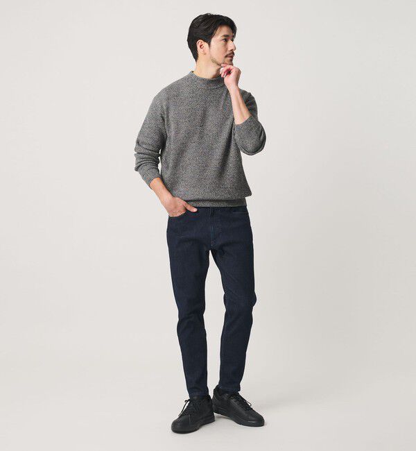 BEAUTY&YOUTH UNITED ARROWS「【WEB限定 WARDROBE SMART】マシーンウォッシャブル ウールミックス アゼ モックネック」|ニット・セーター|