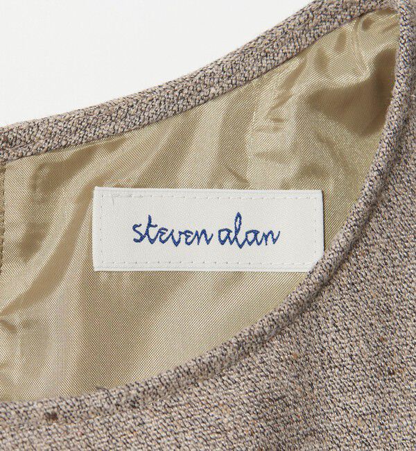 STEVEN ALAN「＜Steven Alan＞ツイードライク バックリボン ワンピース」|ワンピース|