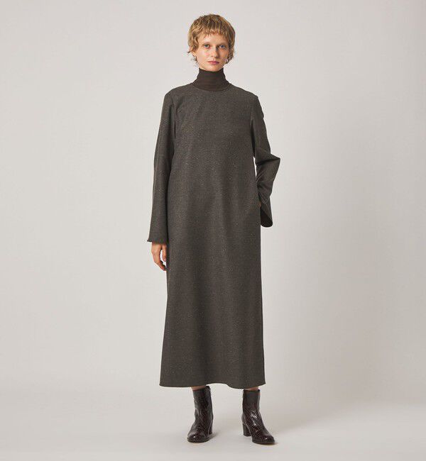STEVEN ALAN「＜Steven Alan＞ツイードライク バックリボン ワンピース」|ワンピース|DK.BROWN