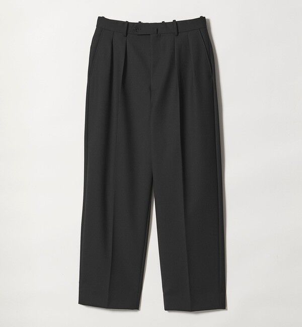 STEVEN ALAN「＜Steven Alan＞ ヴィンテージツイル インツープリーツ ドレス トラウザーズ II」|スラックス|BLACK
