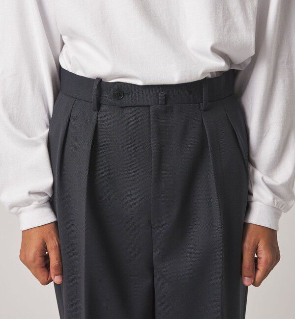 STEVEN ALAN「＜Steven Alan＞ ヴィンテージツイル インツープリーツ ドレス トラウザーズ II」|スラックス|
