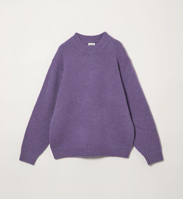 STEVEN ALAN「＜Steven Alan＞ ハミルトンラムズウール モックネック ニット」|ニット・セーター|PURPLE