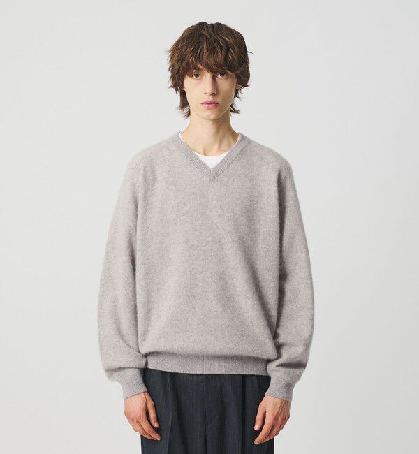 BEAUTY&YOUTH UNITED ARROWS「ミンク フィニッシュ ウール Vネック ニット」|ニット・セーター|