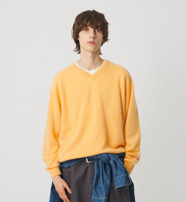 BEAUTY&YOUTH UNITED ARROWS「ミンク フィニッシュ ウール Vネック ニット」|ニット・セーター|