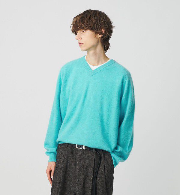 BEAUTY&YOUTH UNITED ARROWS「ミンク フィニッシュ ウール Vネック ニット」|ニット・セーター|