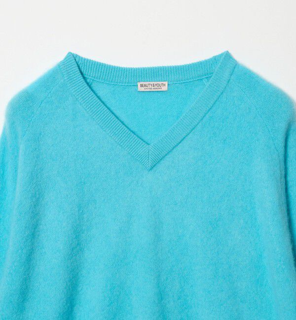 BEAUTY&YOUTH UNITED ARROWS「ミンク フィニッシュ ウール Vネック ニット」|ニット・セーター|
