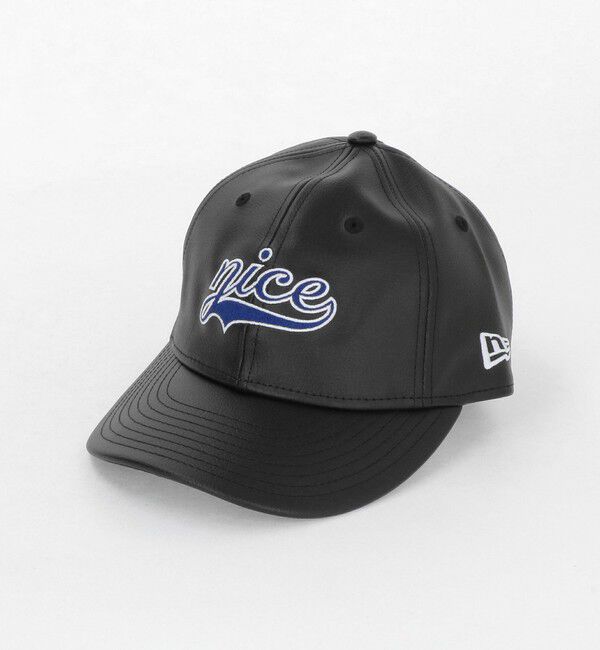 NICE WEATHER「【別注】＜NEW ERA＞レザーライク 930 キャップ」|キャップ・キャスケット|BLACK