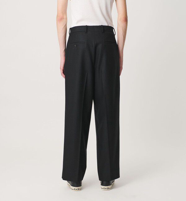 BEAUTY&YOUTH UNITED ARROWS「HI-LINE ウール フランネル 1プリーツ トラウザーズ」|チノ|