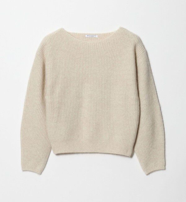 BEAUTY&YOUTH UNITED ARROWS「フォックスブレンド ボリュームスリーブ ボートネックニットプルオーバー」|ニット・セーター|