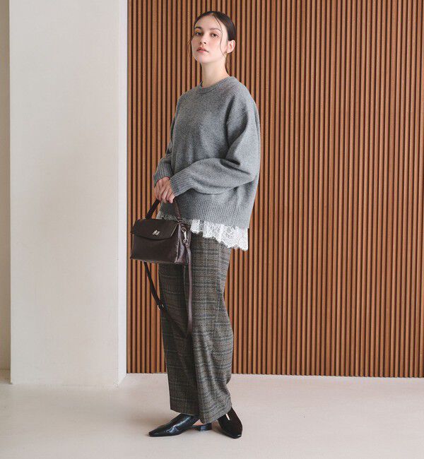 BEAUTY&YOUTH UNITED ARROWS「ウールカシミヤ アクア クルーネックニット」|ニット・セーター|