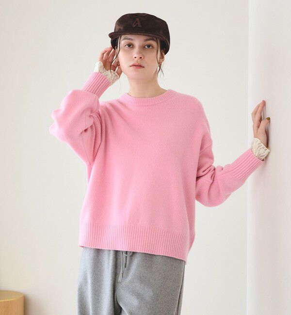 BEAUTY&YOUTH UNITED ARROWS「ウールカシミヤ アクア クルーネックニット」|ニット・セーター|