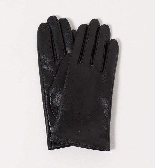 STEVEN ALAN「＜Steven Alan＞レザー カシミヤミックス グローブ」|手袋|BLACK