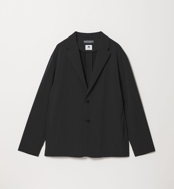 BEAUTY&YOUTH UNITED ARROWS「KOMATSU PACK URK リラックス ジャケット ストレッチ セットアップ対応 裏起毛」|テーラードジャケット|BLACK