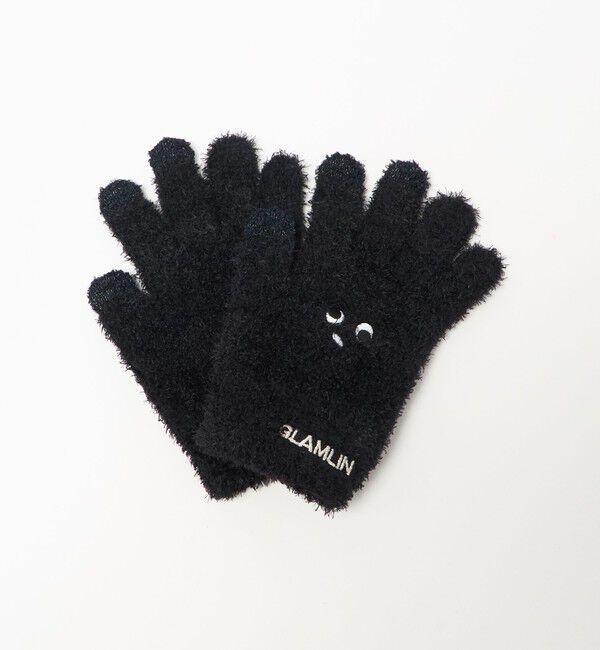 NICE WEATHER「＜GLAMLIN＞ファイブフィンガー グローブ」|手袋|BLACK