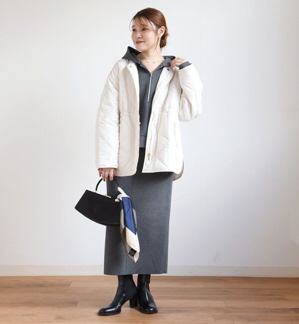 SHIPS for women「〈撥水加工/手洗い可能〉HEAT 中綿 キルティング ジップ ブルゾン」|ブルゾン・スタジャン|