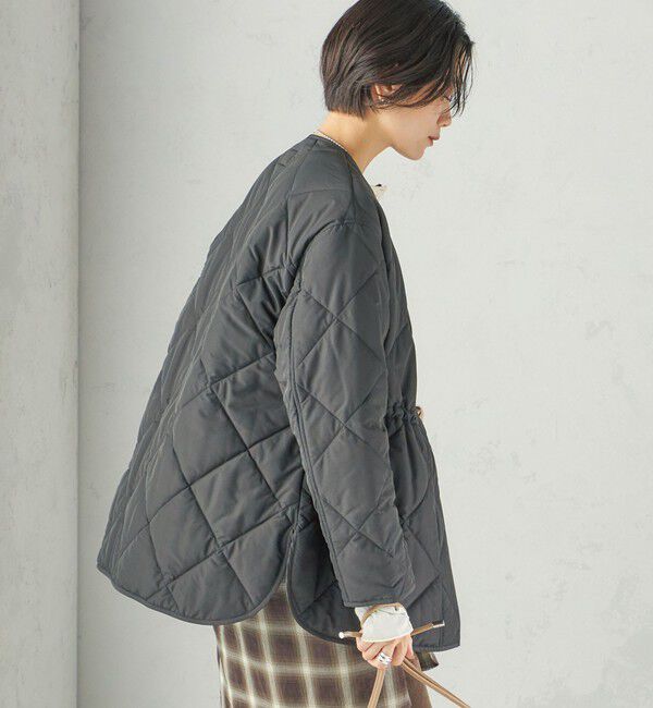 SHIPS for women「〈撥水加工/手洗い可能〉HEAT 中綿 キルティング ジップ ブルゾン」|ブルゾン・スタジャン|
